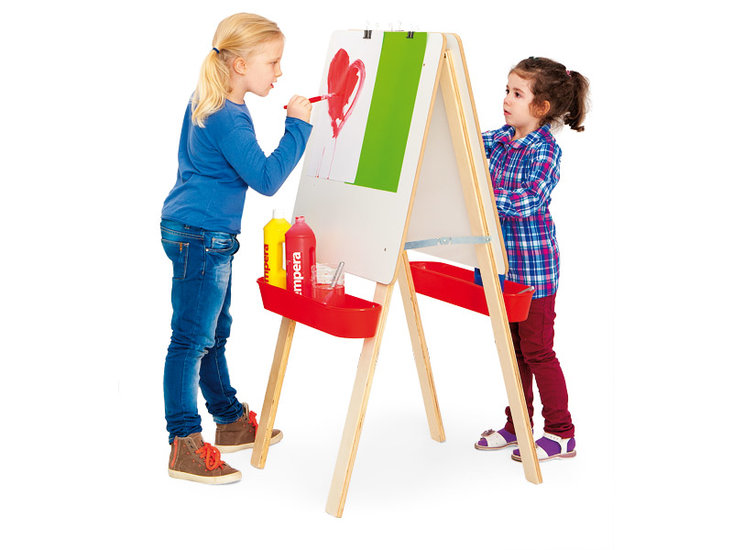 rand zo Toestemming Opklapbare schildersezel voor 2 kinderen - Rybka Benelux
