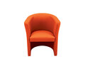 CLUB fauteuil - oranje kunstleer