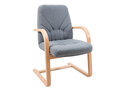 Fauteuil op sleden.&nbsp;Grijs