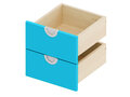 Cubo - Laden, smal en laag, 2 stuks BLAUW