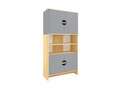 Modern - Hoge kast met Add-on en L deuren GRIJS