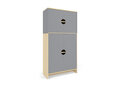 Modern - Hoge kast met Add-on en XL deuren GRIJS