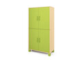 Fresh - Hoge kast met 2 paar deuren GROEN