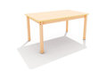 Classic - Rechthoekige verstelbare tafel, rand MULTIPLEX
