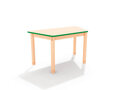 Classic - Trapezium verstelbare tafel, rand GROEN