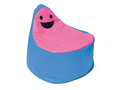 Zitzak  happy faces BLAUW ROZE