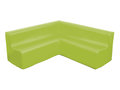 Softplay hoekbankje, zithoogte 25 cm LIME GROEN