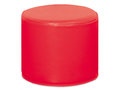 Softplay poefje rond, hoogte 32 cm ROOD