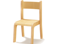 Emmi - Houten stapelbare stoel, maat 3