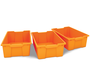 Gratnells - 3 opbergbakken ORANJE