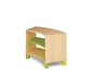 Fresh -  Gebogen lage kast met plank GROEN