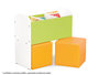 Biblio - Verhoogde boekenbak WIT
