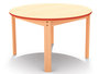 Ergo - Tafelblad rond, rand ROOD
