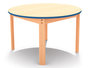 Ergo - Tafelblad rond, rand BLAUW