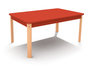 Ergo - Tafelblad rechthoekig ROOD