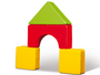 Softplay dikke geometrische vormen