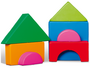 Softplay dikke geometrische vormen