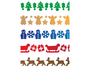 Decoratieve verfrollers - Kerst