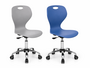 Ergonomische leidsterstoel met wielen voor kinderopvang en onderwijs, verstelbaar in hoogte, verkrijgbaar in grijs en blauw met