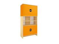 Modern - Hoge kast met Add-on en L deuren ORANJE Modern - Hoge kast met Add-on en L deuren ORANJE