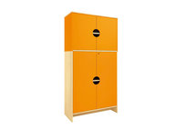 Modern - Hoge kast met Add-on en XL deuren ORANJE Modern - Hoge kast met Add-on en XL deuren ORANJE