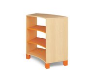 Fresh -  Gebogen kast met planken ORANJE Fresh -  Gebogen kast met planken ORANJE