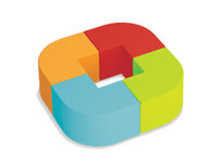 Softplay  poefjes snake - Vierkant - set