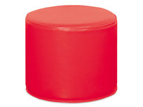Softplay poefje rond, hoogte 32 cm ROOD
