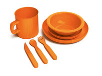 Onbreekbare serviesset voor 5 kinderen ORANJE Onbreekbare serviesset voor 5 kinderen ORANJE