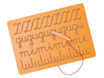 Schrijfmotoriekbord letterpatronen Schrijfmotoriekbord letterpatronen