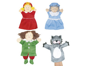 Roodkapje, poppenkastpoppen Roodkapje, poppenkastpoppen