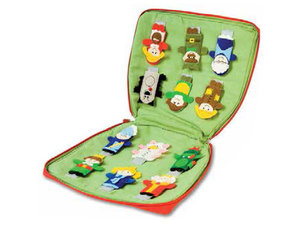 Tas met vingerpoppen Tas met vingerpoppen