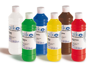 Aiko 6x 500 ml. ecologische verf