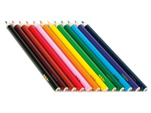 Driekantige  kleurpotloden jumbo Driekantige  kleurpotloden jumbo