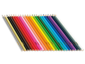 Driekantige  kleurpotloden 24 Driekantige  kleurpotloden 24