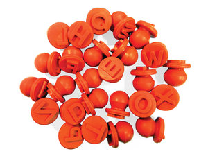 Foam letterstempels Foam letterstempels