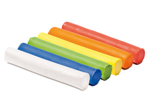 plastelina zachtblijvende klei -  6 kleuren