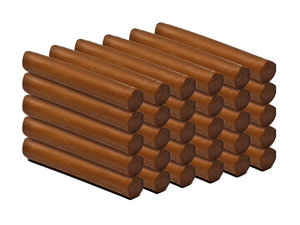 plastelina zachtblijvende klei - BRUIN