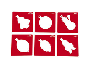 Kerstballen sjablonen