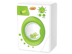 Wasmachine met kleerhangers