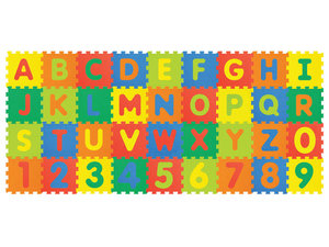 Foam mat, letters en cijfers Foam mat, letters en cijfers