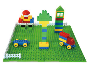 Blokken met voertuigen en platen