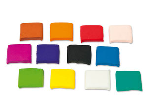 Boetseerklei in blokjes