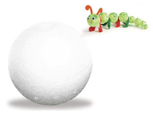Piepschuim bol 10 cm 