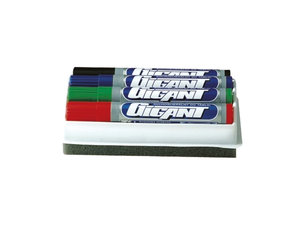 Whiteboardstiften 4 kleuren + spons Whiteboardstiften 4 kleuren + spons