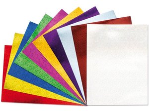 Kleurrijk holografisch karton