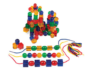 Ritmes. Transparante inrijgblokken