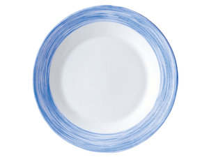 Servies Brush - Blauw diep bord