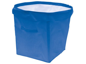 Blauwe textielcontainer Blauwe textielcontainer