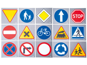 Verkeersborden. Tapijten Verkeersborden. Tapijten